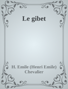 Couverture de Le gibet