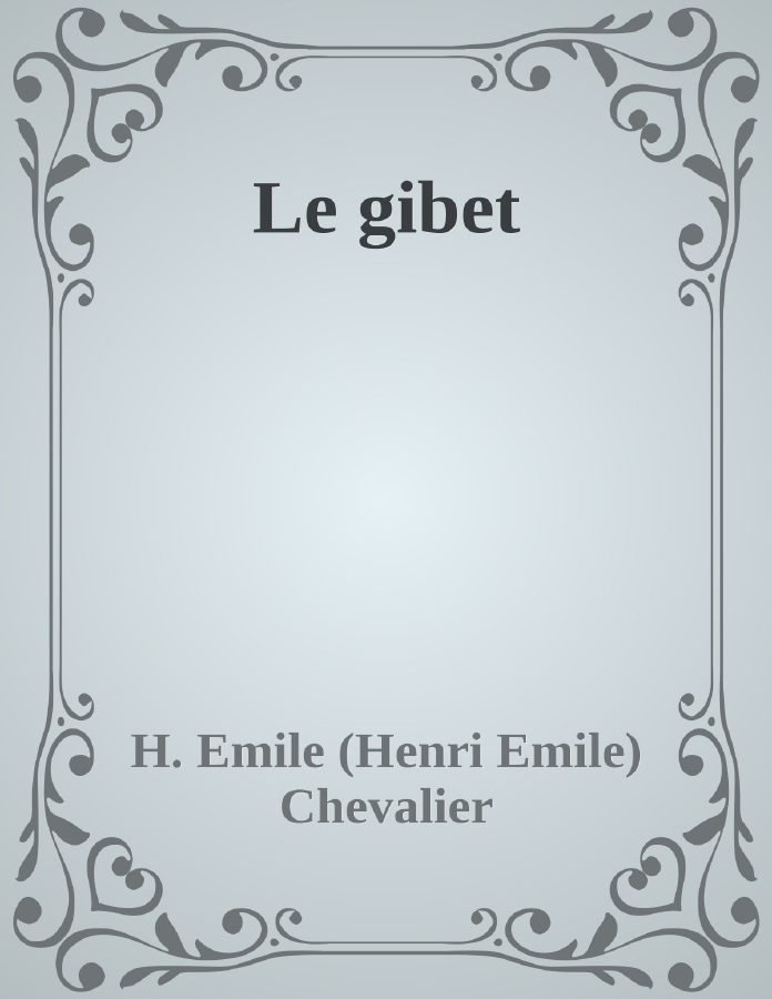 Couverture de Le gibet