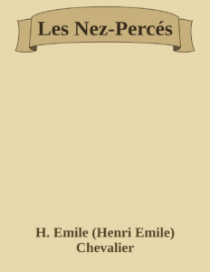 Couverture de Les Nez-Percés