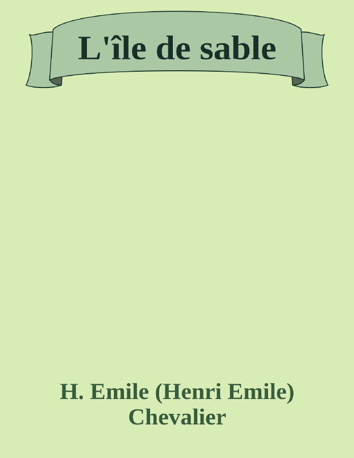 Couverture de L'île de sable