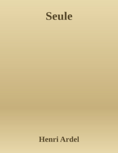 Couverture de Seule