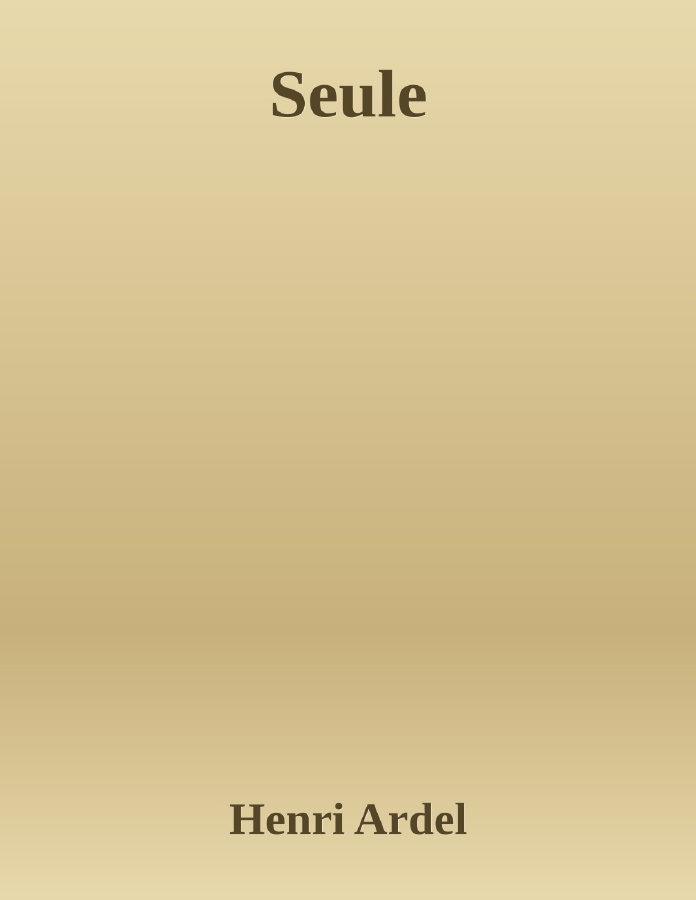 Couverture de Seule