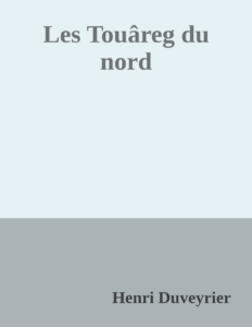 Couverture de Les Touâreg du nord