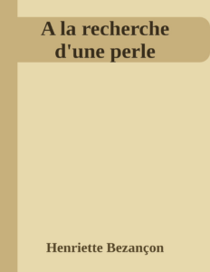 Couverture de A la recherche d'une perle