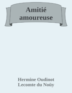 Couverture de Amitié amoureuse