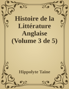Couverture de Histoire de la Littérature Anglaise (Volume 3 de 5)