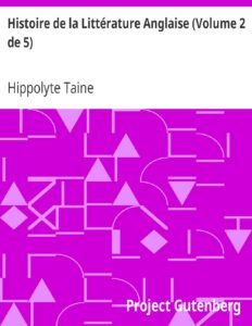 Histoire De La Litterature Anglaise Volume 2 De 5