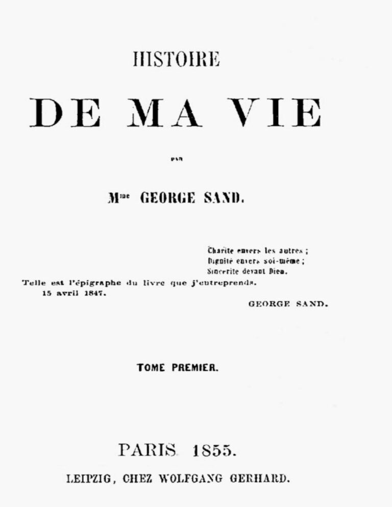 Couverture de Histoire de ma Vie, Livre 1 (Vol. 1 – 4)