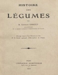 Histoire Des Legumes