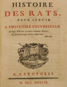 Histoire des rats, pour servir à l’histoire universelle by Claude Guillaume Bourdon de Sigrais, book cover