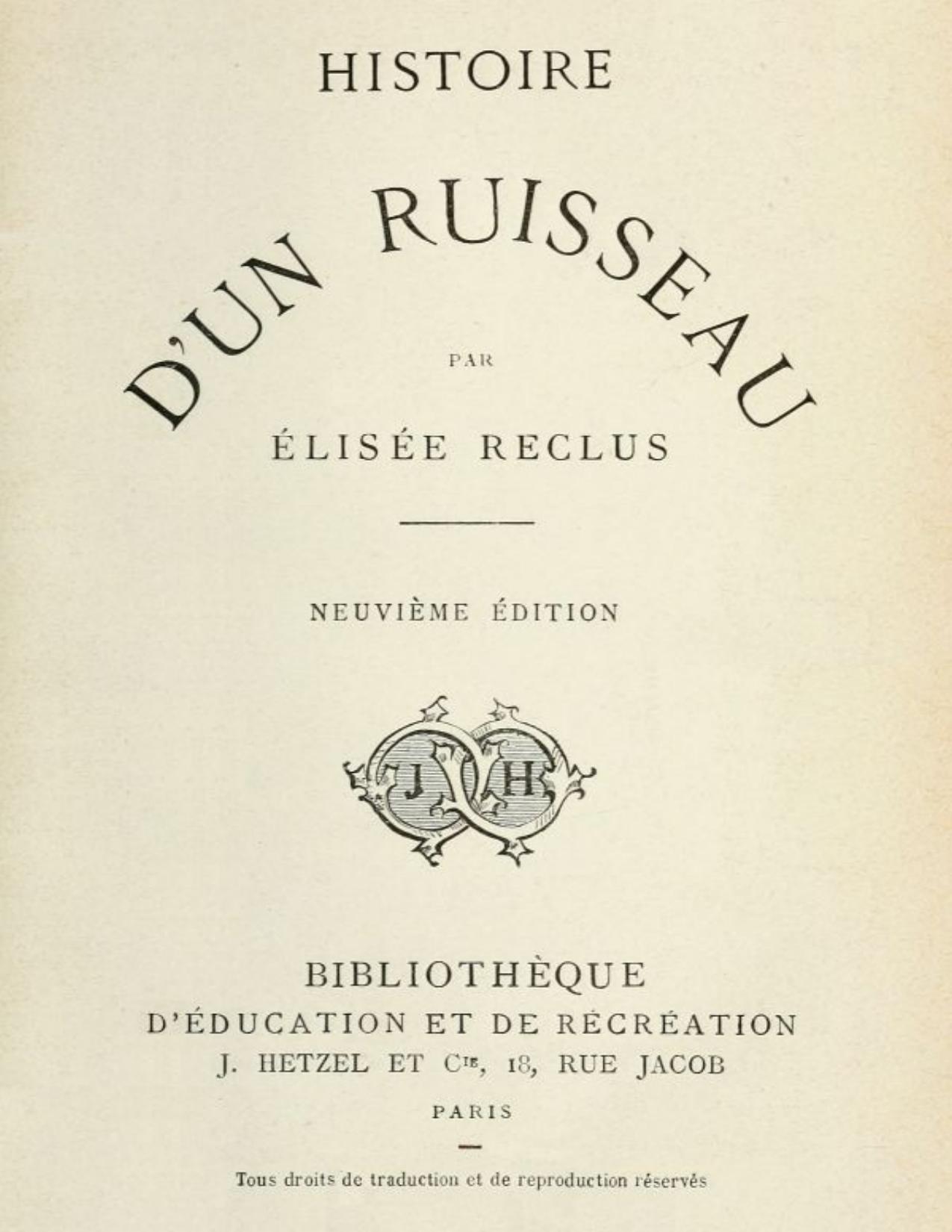 Histoire Drsquoun Ruisseau