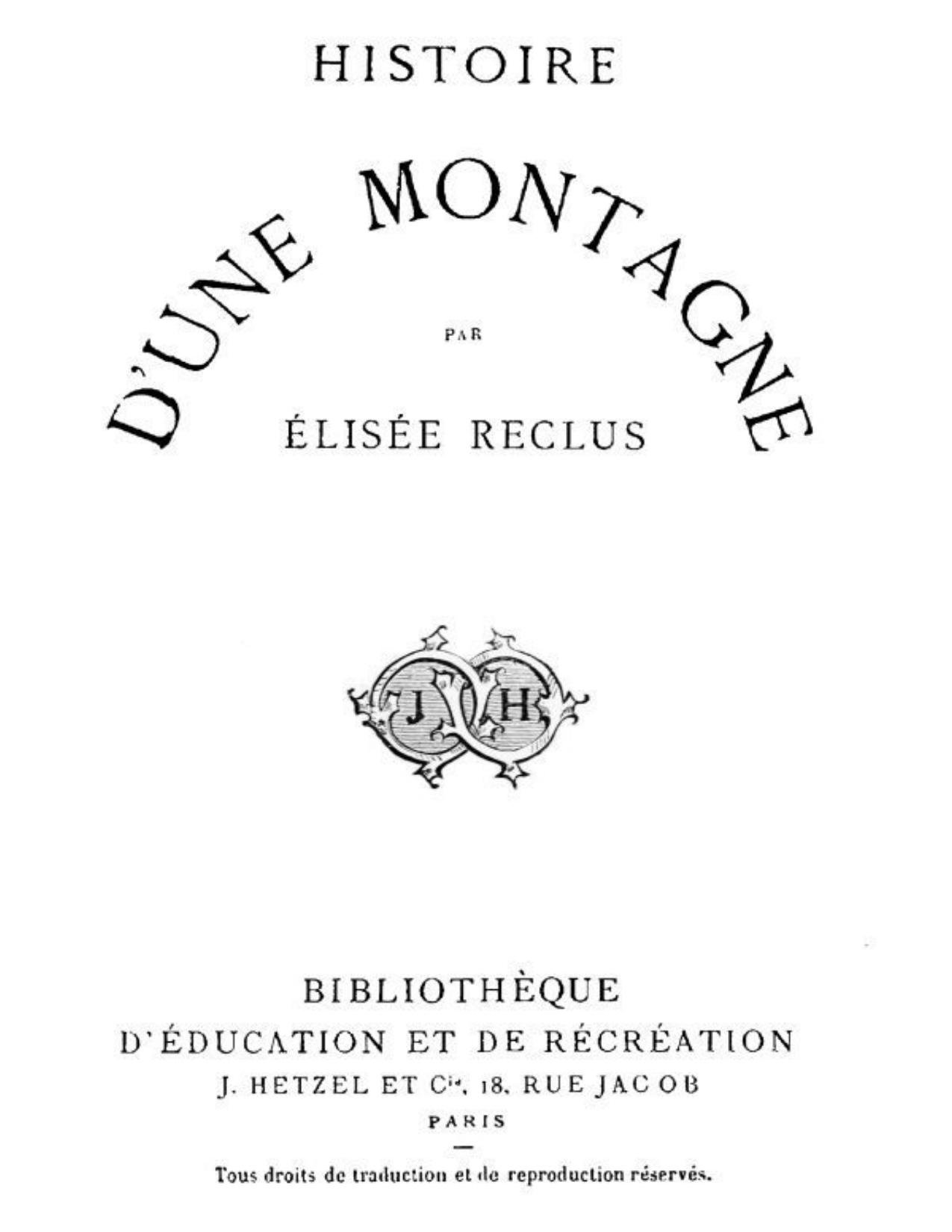 Histoire Drsquoune Montagne