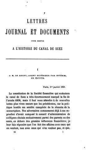 Histoire Du Canal De Suez