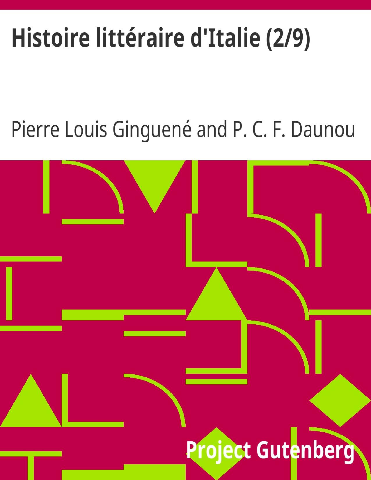 Histoire Litteraire DrsquoItalie 29