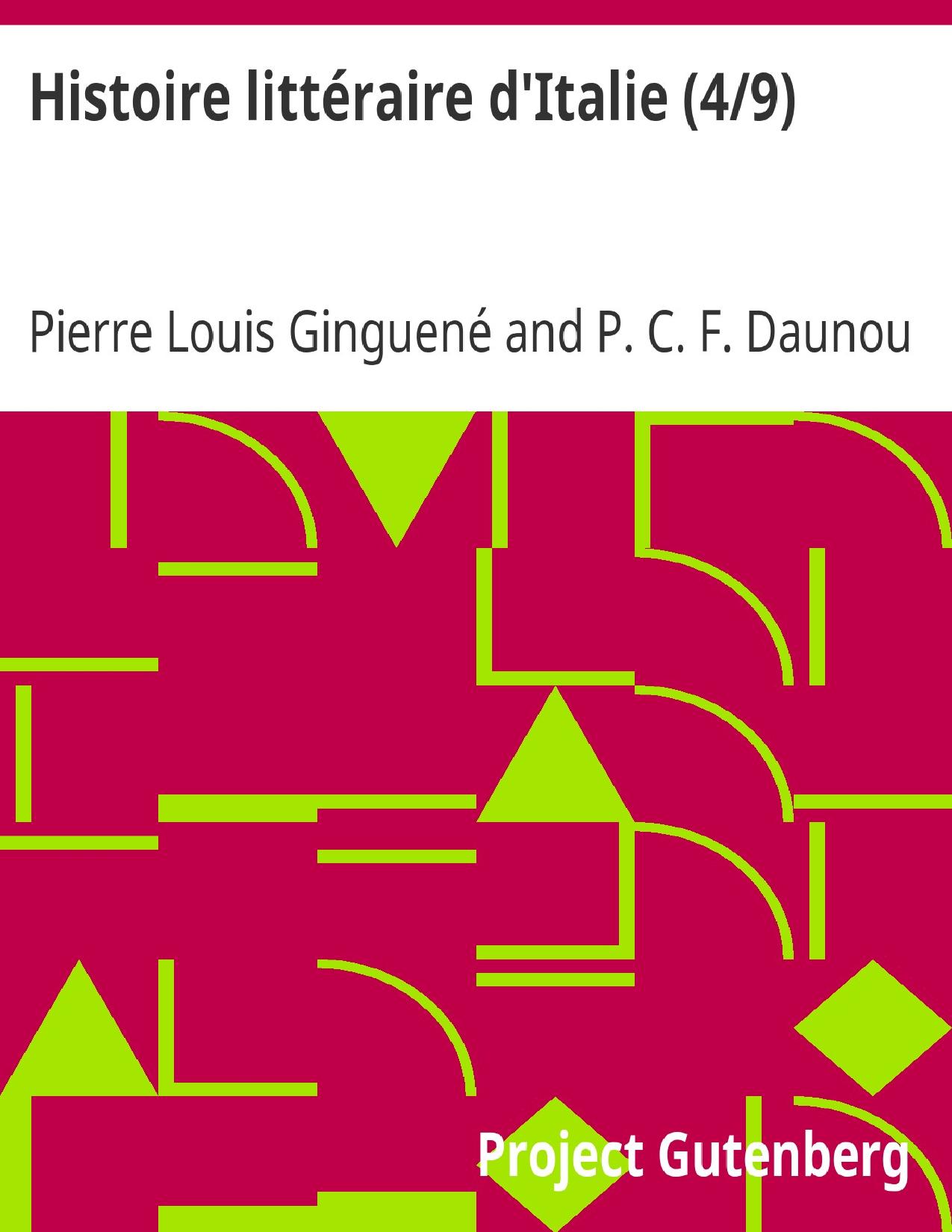 Histoire Litteraire DrsquoItalie 49