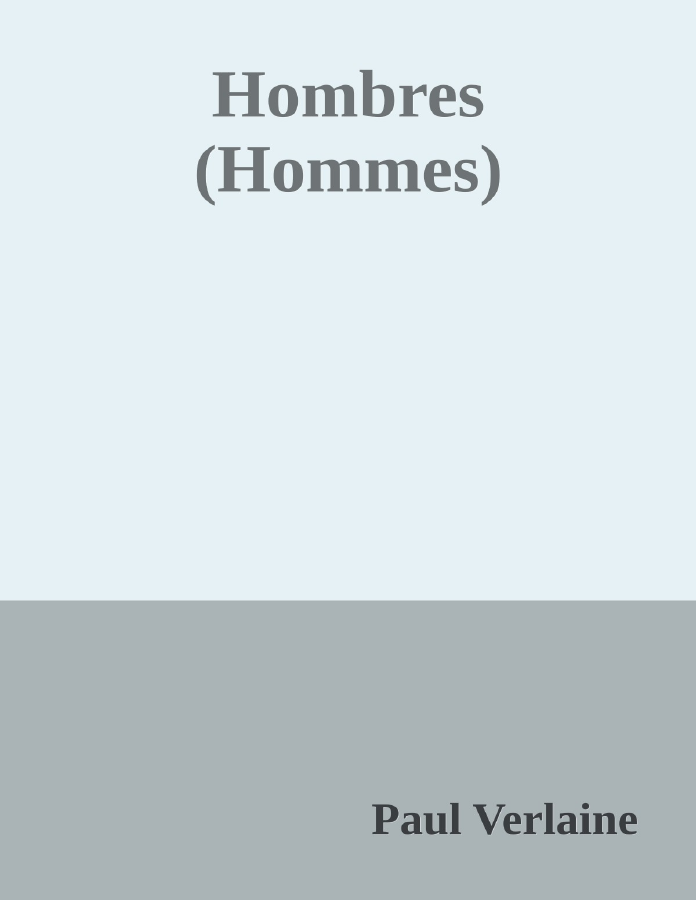 Couverture de Hombres (Hommes)