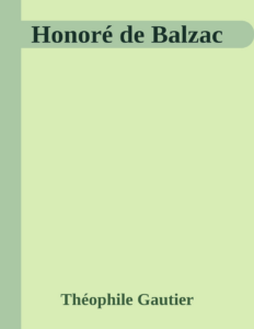 Couverture de Honoré de Balzac