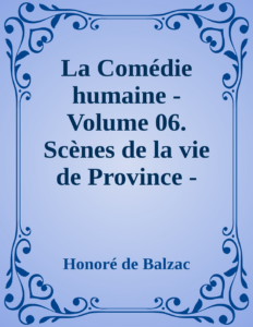 Couverture de La Comédie humaine - Volume 06. Scènes de la vie de Province - Tome 02