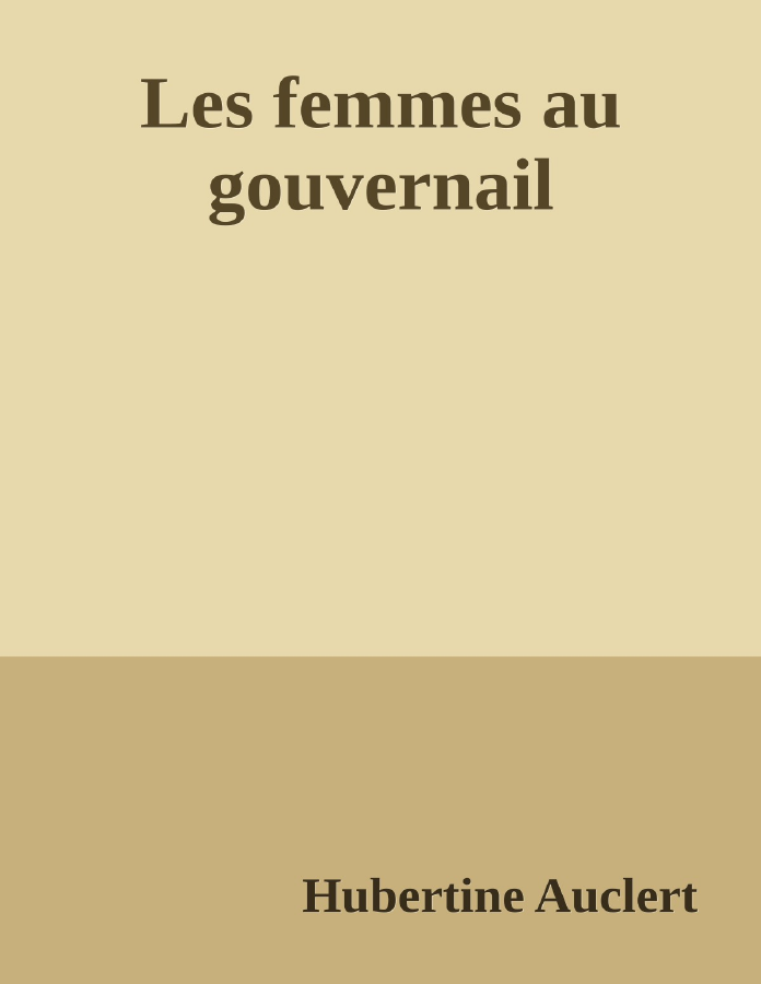 Couverture de Les femmes au gouvernail