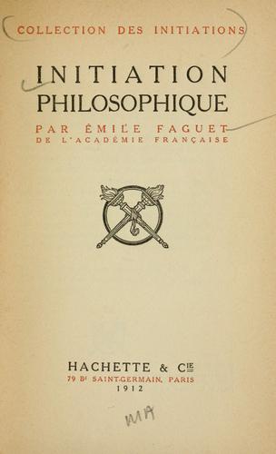 Initiation Philosophique