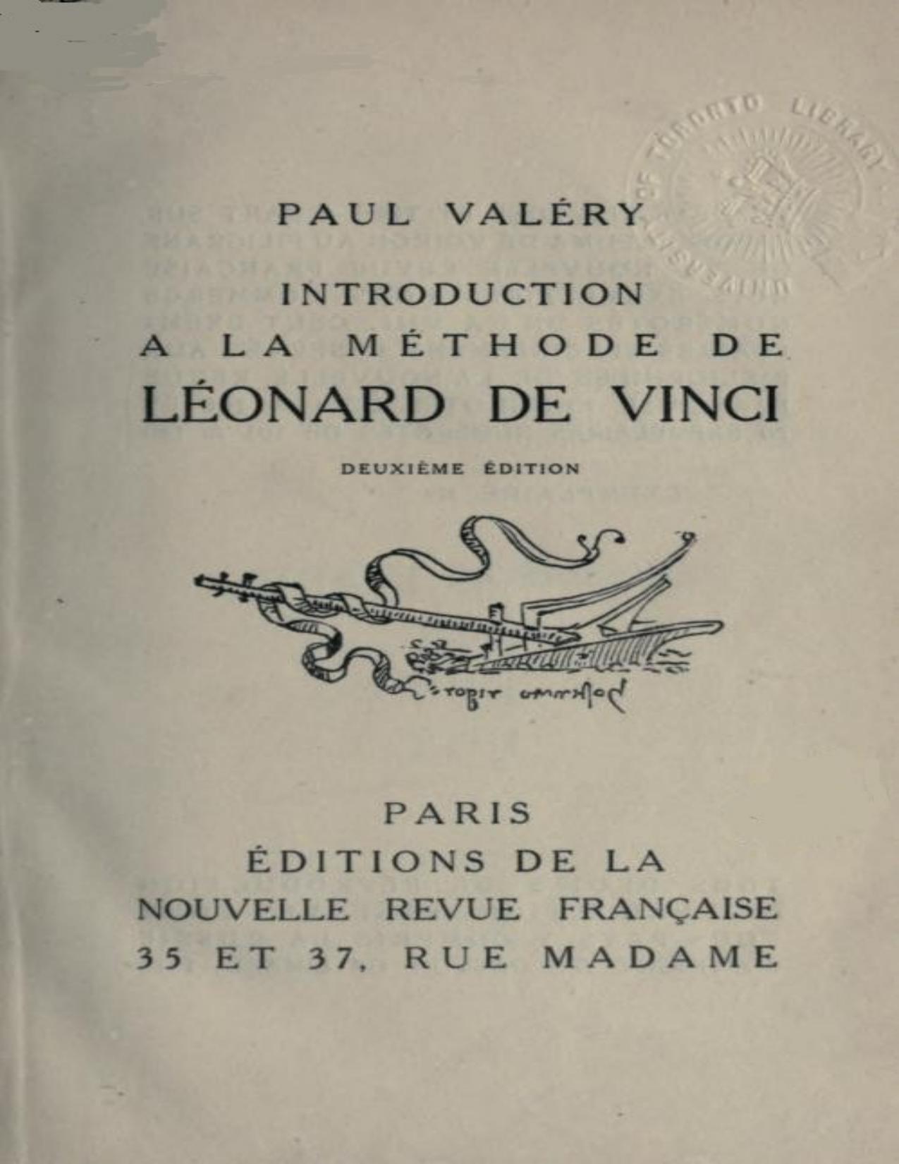 Introduction A La Methode De Leonard De Vinci