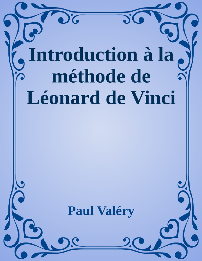 Couverture de Introduction à la méthode de Léonard de Vinci