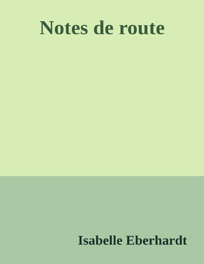 Couverture de Notes de route
