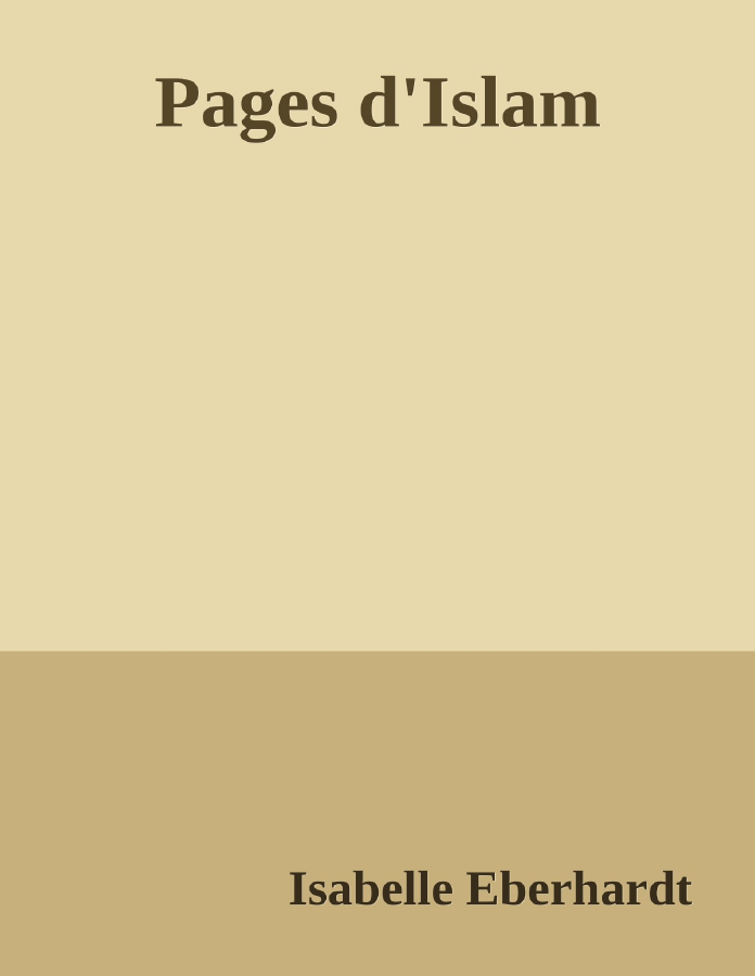 Couverture de Pages d'Islam