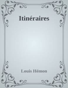 Couverture de Itinéraires