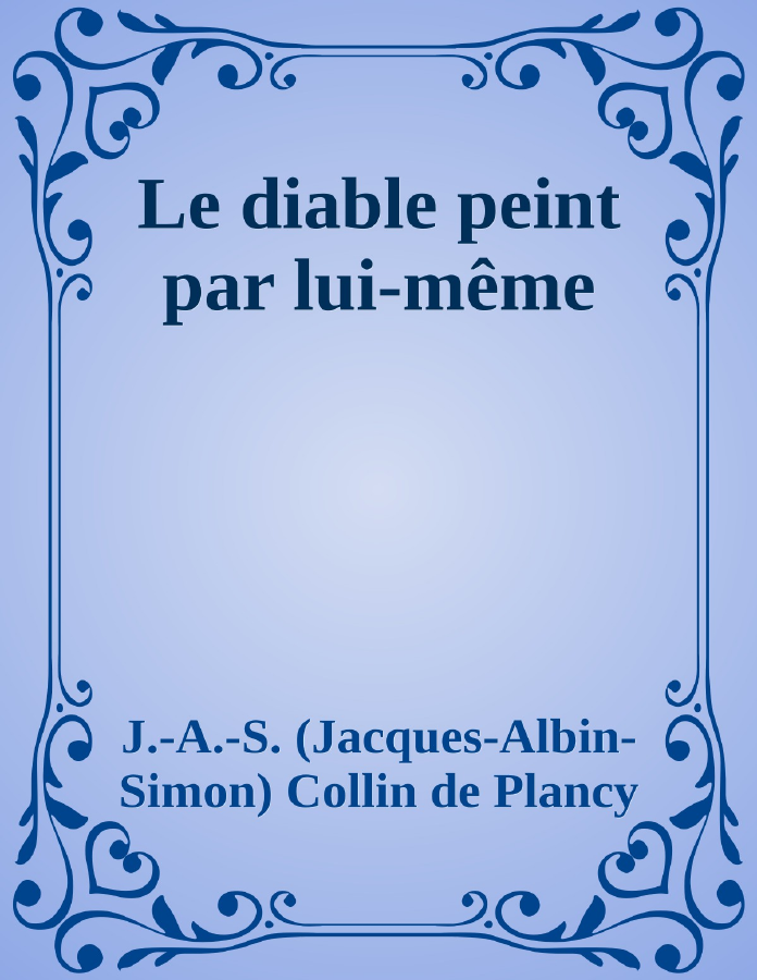 Couverture de Le diable peint par lui-même