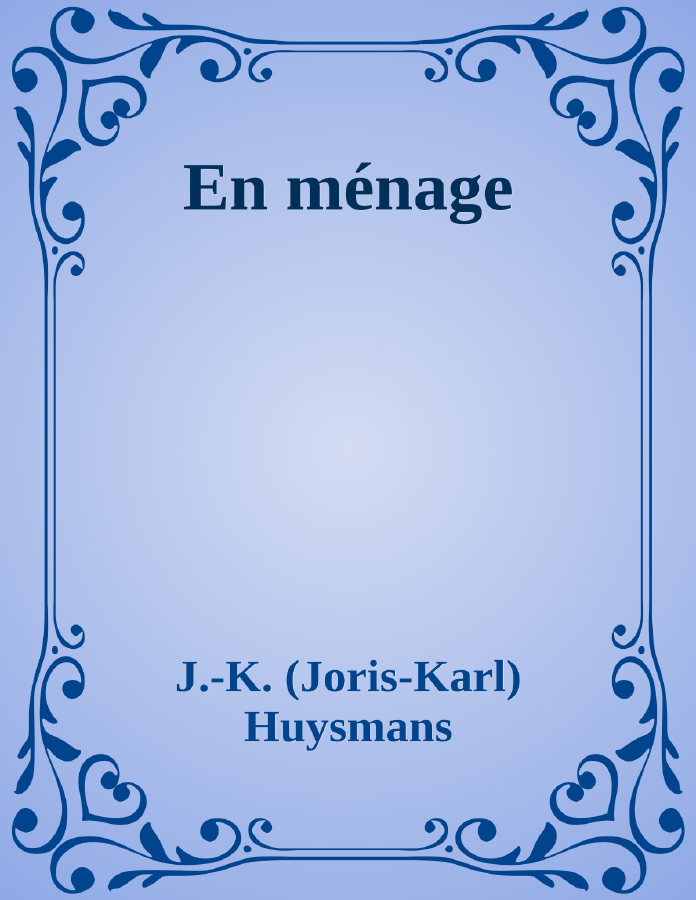 Couverture de En ménage