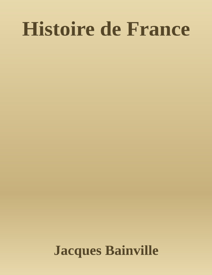Couverture de Histoire de France
