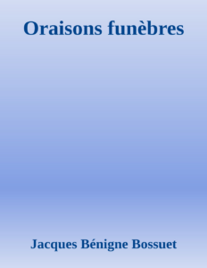 Couverture de Oraisons funèbres