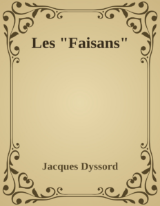 Couverture de Les "Faisans"
