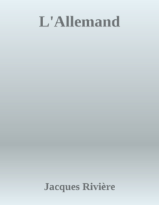 Couverture de L'Allemand
