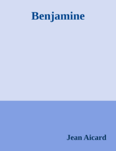 Couverture de Benjamine
