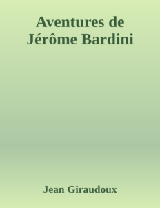 Couverture de Aventures de Jérôme Bardini