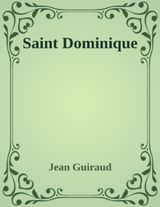 Couverture de Saint Dominique