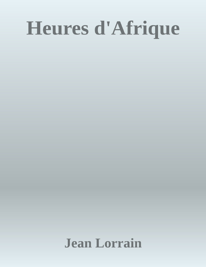 Couverture de Heures d'Afrique