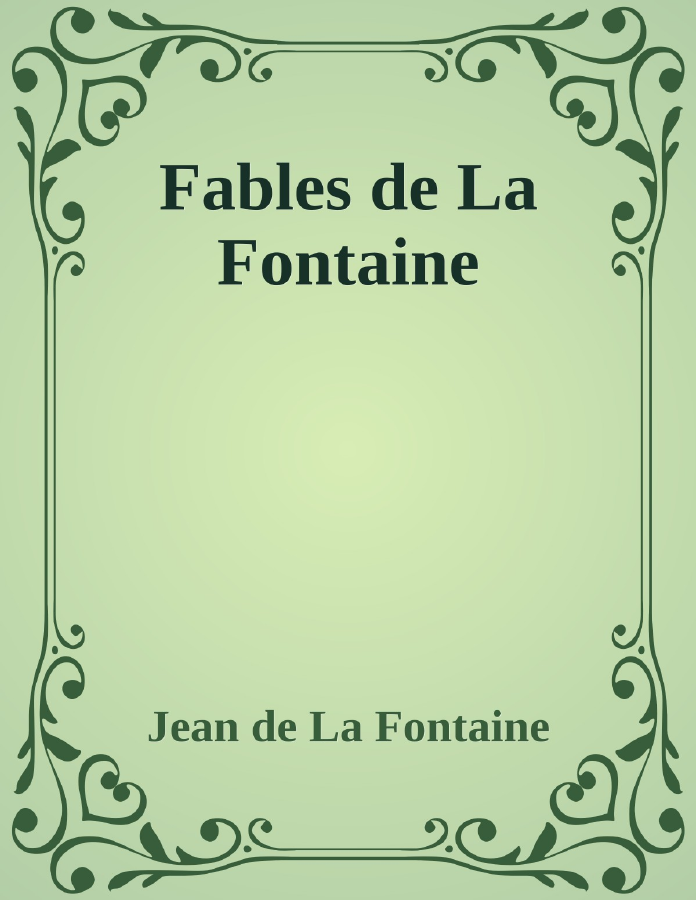 Couverture de Fables de La Fontaine