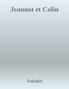 Couverture de Jeannot et Colin