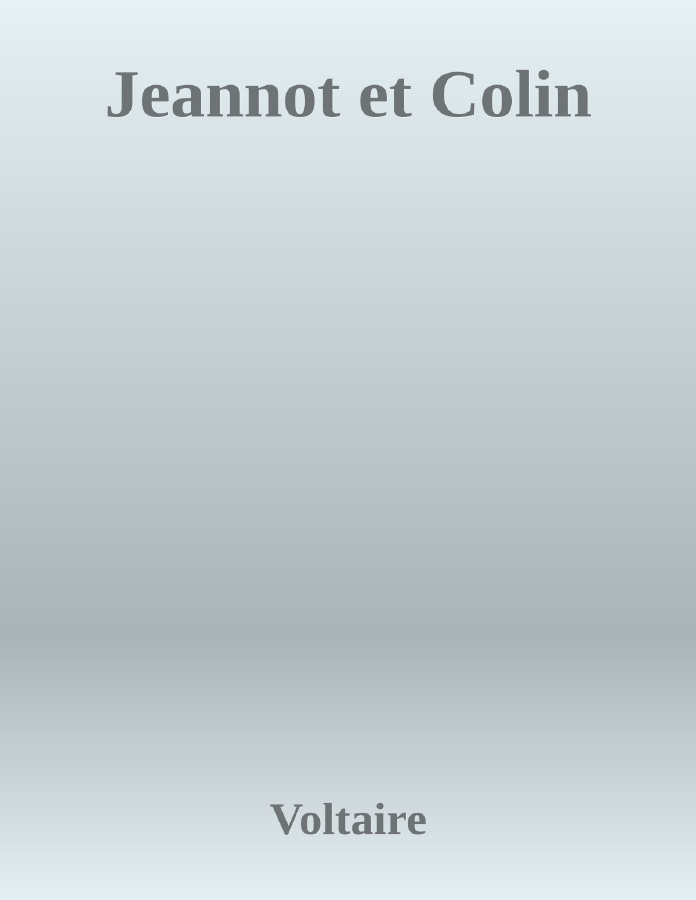 Couverture de Jeannot et Colin