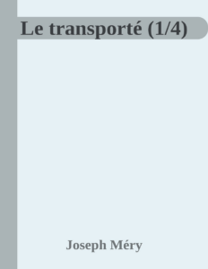 Couverture de Le transporté (1/4)