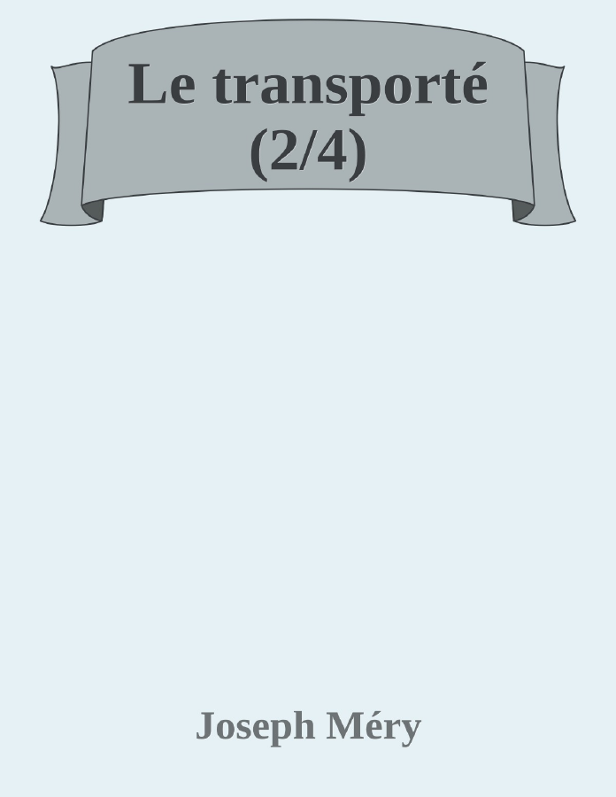 Couverture de Le transporté (2/4)