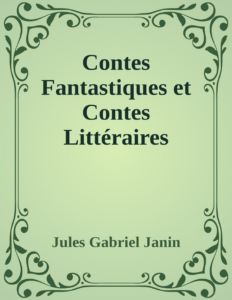 Couverture de Contes Fantastiques et Contes Littéraires