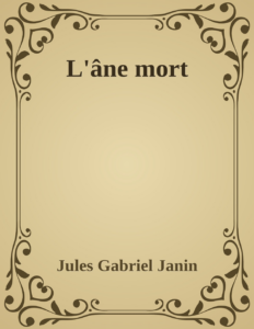 Couverture de L'âne mort