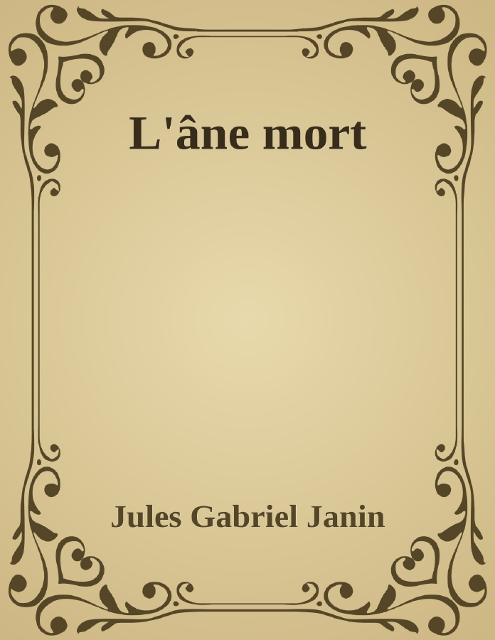 Couverture de L'âne mort