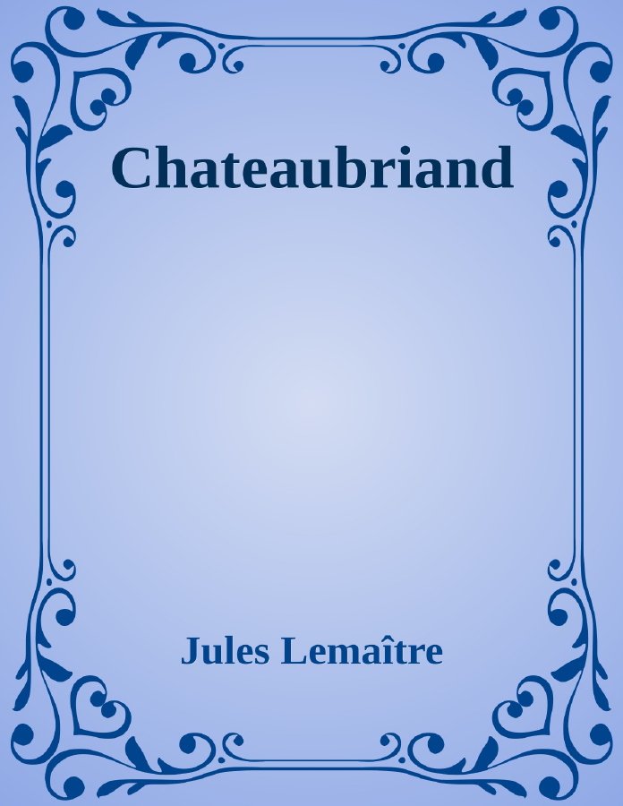 Couverture de Chateaubriand