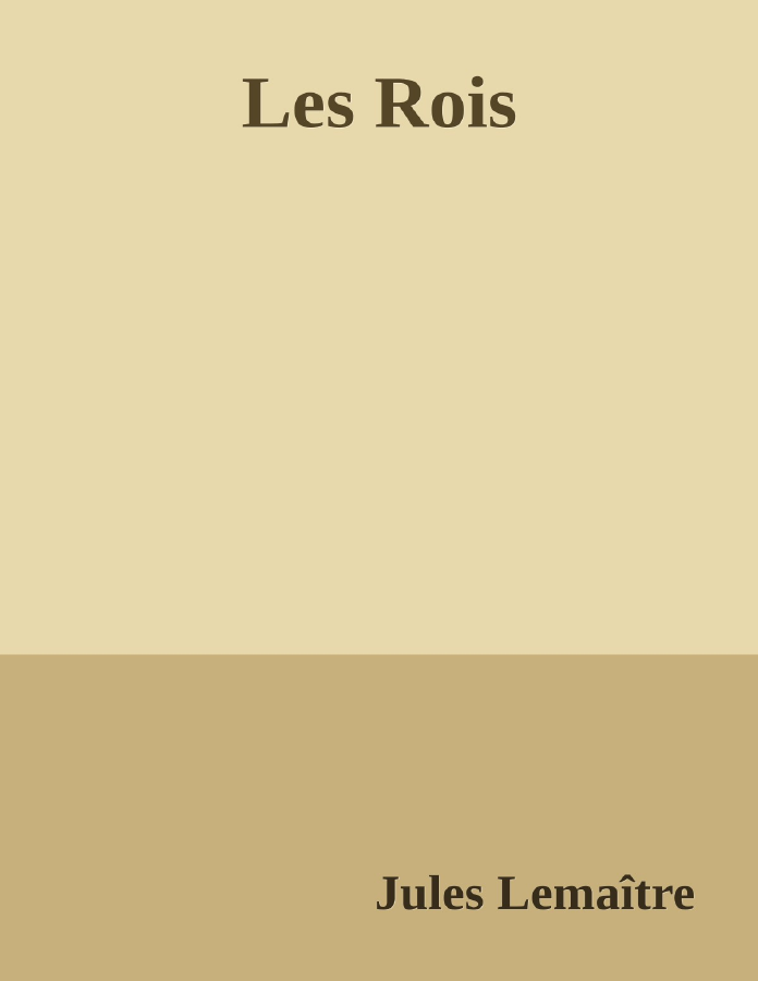 Couverture de Les Rois