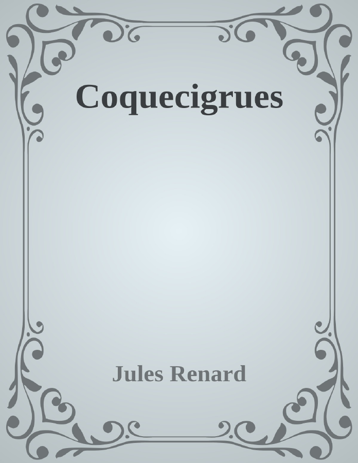Couverture de Coquecigrues
